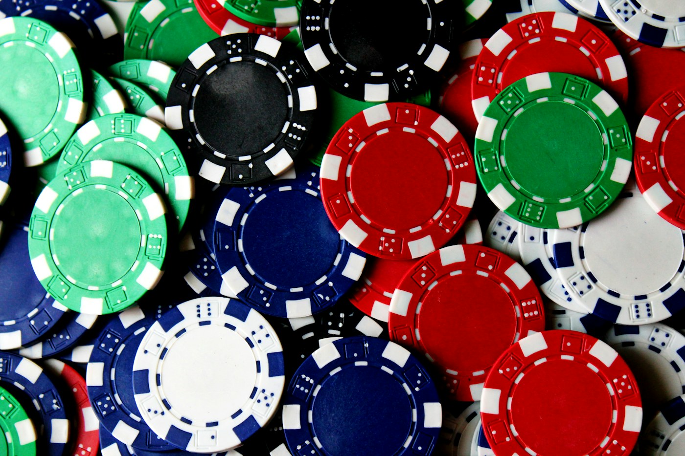 Playing cards and poker chips