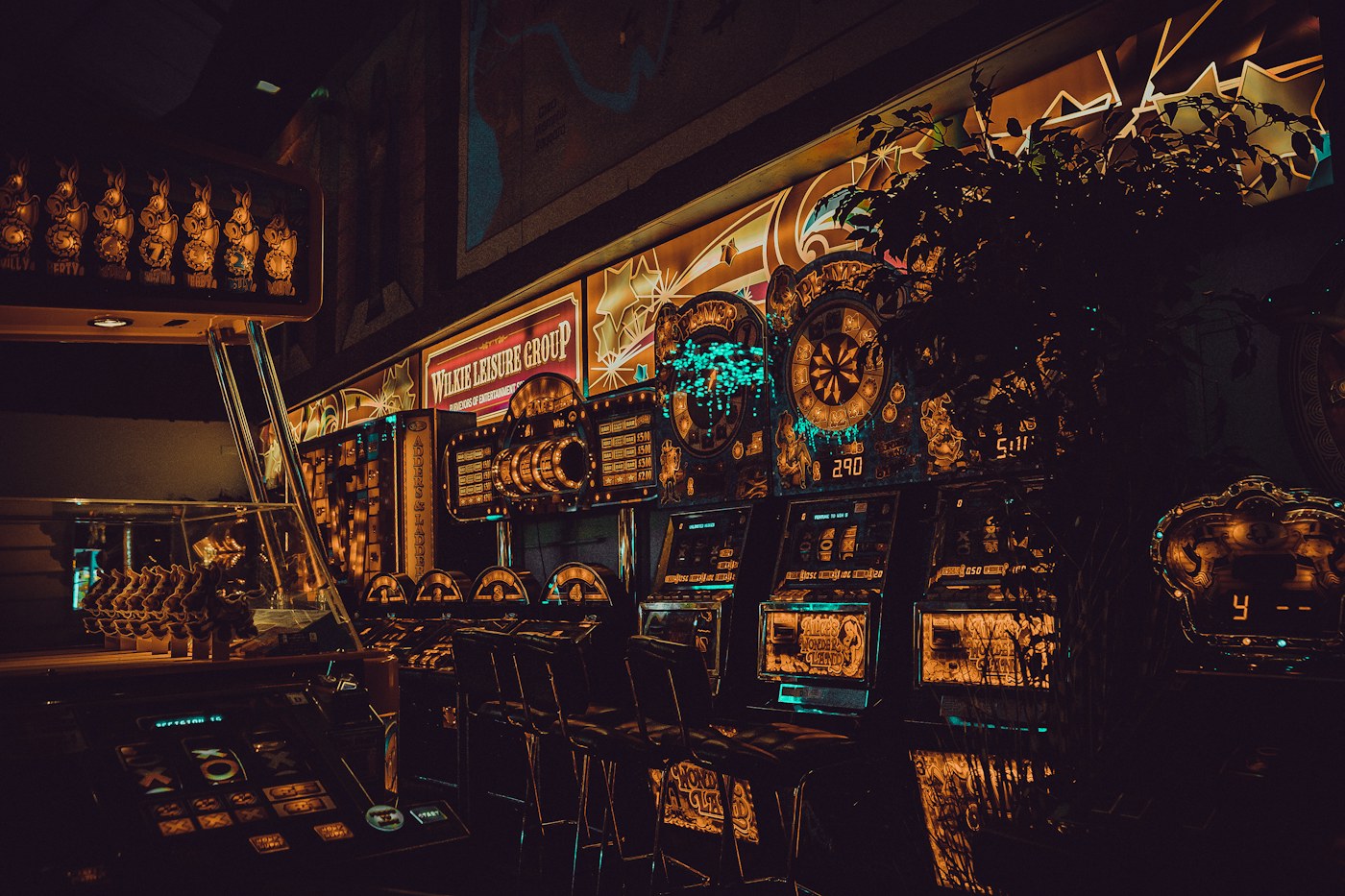 Casino-themed editorial photograph