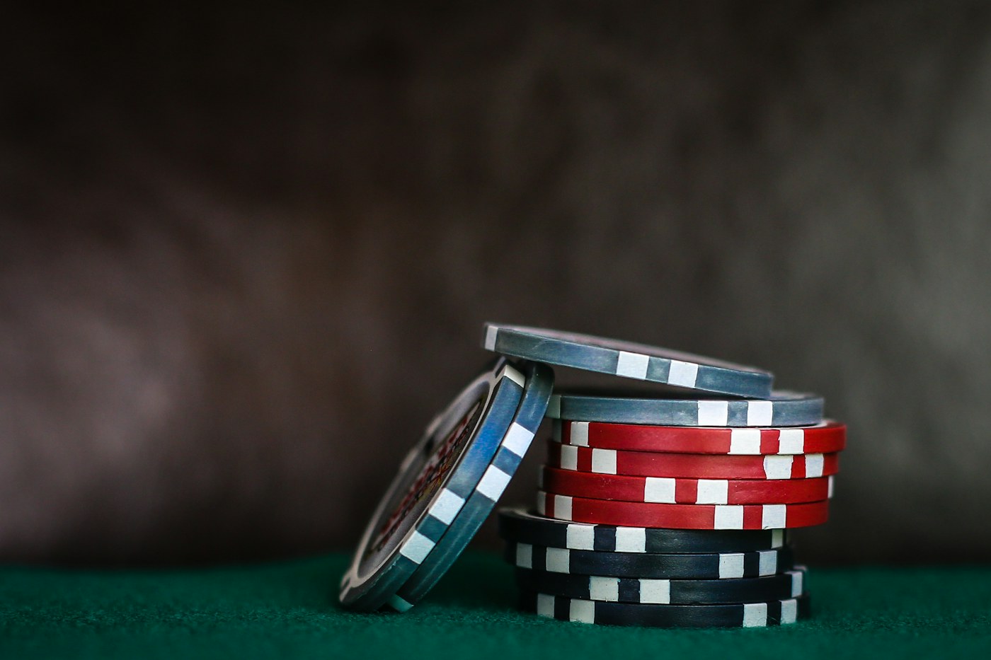 Playing cards and poker chips